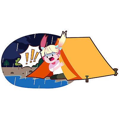 나무 여자 일러스트 텐트 한명 성인 야외 여름 여름휴가 바캉스 계곡 예절 비 야간 홍수 국내일러스트 AI파일 자연요소 식물 1 계절 날씨 휴가 캠핑도구 사람 자연재해 파일형식 벡터 여름_계절