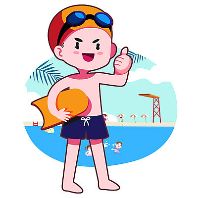 주간 여자 남자 수영복 어린이 일러스트 수영장 야외 여름 여름휴가 바캉스 예절 파라솔 물안경 수영모 다이빙대 킥판 국내일러스트 AI파일 자연요소 옷 계절 휴가 사람 다이빙 수영용품 파일형식 벡터 여름_계절