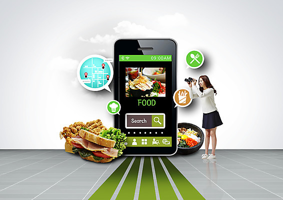 전신 PSD 편집 편집이미지 여자 음식 포크 말풍선 샌드위치 요리사모자 한명 20대 성인 옆모습 스마트폰 숟가락 치킨 망원경 한국인 관찰 약도 돌솥비빔밥 이미지편집 모자_잡화 1 식기 뷰포인트 지도 모션 수저 사람 동양인 청년 핸드폰 스마트기기 요리사 비빔밥 닭고기요리 파일형식