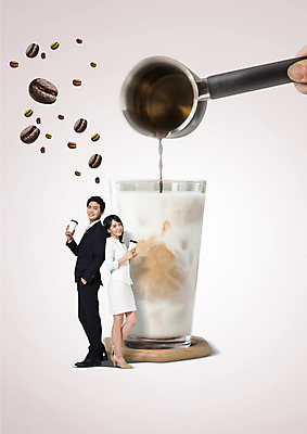 전신 PSD 편집 편집이미지 여자 남자 커피 음식 서기 웃음 20대 성인 두명 옆모습 컵 한국인 원두 등맞대기 비즈니스맨 비즈니스우먼 붓기 카페라떼 이미지편집 식기 음료 뷰포인트 비즈니스 모션 표정 사람 동양인 청년 직장인 라떼 파일형식