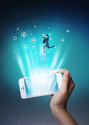 전신 PSD 편집 편집이미지 손 남자 비즈니스 한명 들기 20대 성인 옆모습 빛 스마트폰 디지털 점프 망원경 관찰 비즈니스맨 일본인 이미지편집 외국인 1 뷰포인트 모션 사람 동양인 청년 신체부위 핸드폰 스마트기기 직장인 파일형식