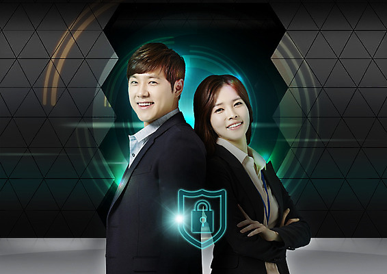 PSD 편집 편집이미지 여자 남자 비즈니스 자물쇠 웃음 상반신 20대 성인 두명 옆모습 팔짱 한국인 등맞대기 비즈니스맨 비즈니스우먼 보안 이미지편집 뷰포인트 모션 표정 안전 사람 동양인 청년 직장인 파일형식