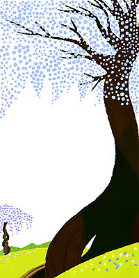 PSD 나무 백그라운드 일러스트 자연 초원 사람없음 힐링 네이처 등나무 국내일러스트 식물 생태계 파일형식