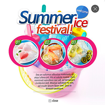 PSD 템플릿 웹템플릿 아이스크림 여름음식 팝업 웹팝업 이벤트 사람없음 여름 레이어팝업 막대아이스크림 이미지템플릿 계절 음식 디저트 파일형식 여름_계절