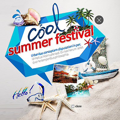 PSD 템플릿 웹템플릿 조개 불가사리 팝업 웹팝업 이벤트 사람없음 여름 야자수 축제 소라 레이어팝업 이미지템플릿 나무 계절 어패류 극피동물 파일형식