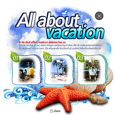 PSD 템플릿 파도 웹템플릿 갈매기 조개 불가사리 팝업 웹팝업 이벤트 사람없음 여름 여름휴가 바캉스 야자수 휴양지 레이어팝업 이미지템플릿 나무 계절 바다 조류 휴가 어패류 극피동물 장소 파일형식 여름_계절