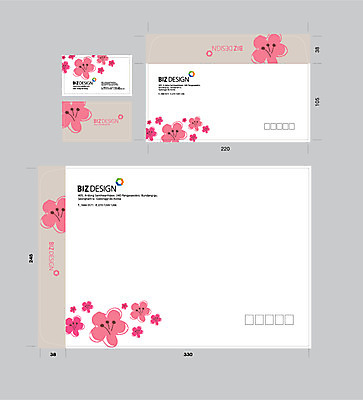 템플릿 꽃잎 명함 명함템플릿 서류봉투 편지봉투 사람없음 세트 패키지 봉투템플릿 우편봉투 비즈디자인 봉투디자인 이미지템플릿 AI파일 꽃 봉투 편지 우편물 파일형식 벡터