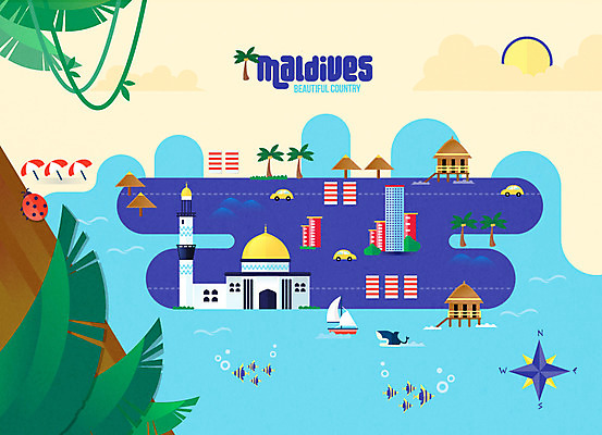 구름 여행 일러스트 자동차 빌딩 사람없음 관광지 야자수 태양 파라솔 나침반 열대어 모스크 무당벌레 상어 여행지도 야자수잎 몰디브 랜드마크 선박 국내일러스트 AI파일 자연요소 나무 아시아 육상교통 곤충 수상교통 잎 지도 어류 건물 이슬람교 파일형식 벡터