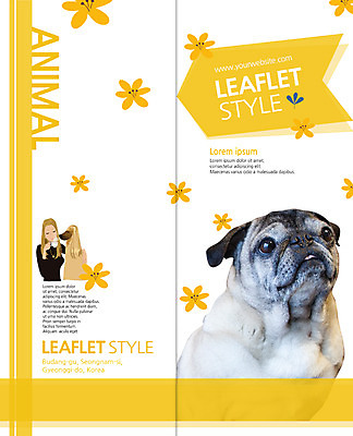 PSD 템플릿 편집 표지디자인 북디자인 출판디자인 여자 표지 커피 리플렛 2단접지 북커버 한명 팜플렛 상반신 성인 강아지 반려 애완동물등록제 퍼그 이미지템플릿 1 음료 사람 반려동물 개 제도 파일형식