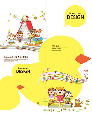 PSD 템플릿 편집 표지디자인 북디자인 출판디자인 여자 어린이교육 교육 표지 남자 별 어린이 리플렛 2단접지 북커버 음표 팜플렛 여러명 책 달 달팽이 오선지 이미지템플릿 자연요소 기호 음악 다수 연체동물 사람 악보 오선 파일형식