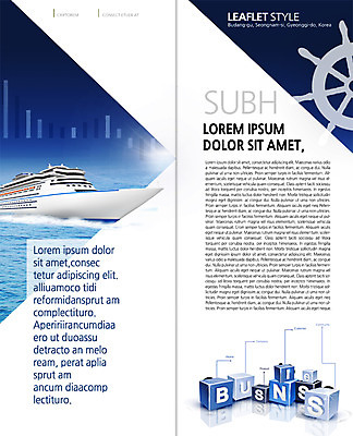 PSD 템플릿 편집 표지디자인 북디자인 출판디자인 내지 리플렛 바다 2단접지 북커버 비즈니스 팜플렛 사람없음 블록 크루즈 무역 키_배핸들 이미지템플릿 산업 배_교통 핸들 파일형식