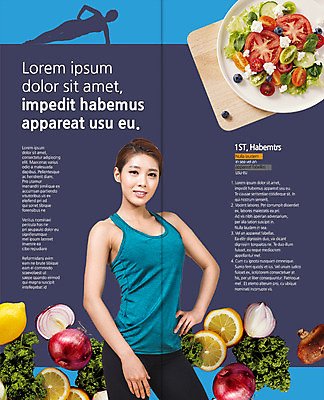 PSD 템플릿 편집 접시 표지디자인 북디자인 출판디자인 여자 실루엣 내지 음식 리플렛 허리손 다이어트 토마토 2단접지 북커버 오렌지 양파 단면 도마 파슬리 팜플렛 상반신 20대 성인 두명 운동복 운동 버섯 샐러드 한국인 레몬 블루베리 이미지템플릿 식기 옷 포즈 채소 과일 주방용품 촬영기법 건강 사람 동양인 청년 파일형식