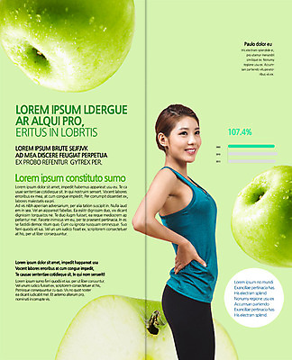 PSD 템플릿 편집 표지디자인 북디자인 출판디자인 여자 내지 음식 리플렛 허리손 다이어트 2단접지 북커버 그래프 한명 웃음 팜플렛 상반신 20대 성인 옆모습 운동복 운동 한국인 사과 청사과 이미지템플릿 1 옷 뷰포인트 포즈 과일 표정 건강 사람 동양인 청년 파일형식