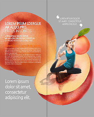 전신 PSD 템플릿 편집 표지디자인 북디자인 출판디자인 여자 내지 음식 리플렛 다이어트 2단접지 북커버 요가 단면 한명 앉기 팜플렛 20대 성인 운동복 운동 스트레칭 한국인 복숭아 복숭아씨 이미지템플릿 1 웰빙 옷 과일 모션 건강 씨앗 사람 동양인 청년 파일형식