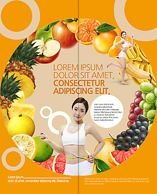 전신 PSD 템플릿 편집 표지디자인 북디자인 출판디자인 여자 내지 음식 리플렛 다이어트 2단접지 북커버 오렌지 포도 바나나 줄자 팜플렛 상반신 20대 성인 두명 운동복 운동 한국인 사과 탱크톱 파인애플 의료성형뷰티 트로피컬아트 이미지템플릿 옷 상의 과일 자 건강 사람 동양인 청년 열대과일 그림 파일형식