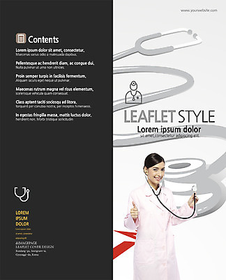 PSD 서양인 템플릿 편집 표지디자인 북디자인 출판디자인 여자 표지 리플렛 2단접지 북커버 의학 청진기 한명 웃음 손짓 팜플렛 상반신 성인 최고 여의사 이미지템플릿 외국인 1 의료기기 모션 표정 사람 의사 파일형식