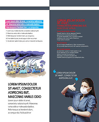 PSD 서양인 템플릿 편집 표지디자인 북디자인 출판디자인 여자 내지 리플렛 2단접지 북커버 공장 자동차 마스크 한명 팜플렛 상반신 20대 성인 자연보호 환경 그린캠페인 환경오염 오염 매연 대기오염 이미지템플릿 외국인 1 육상교통 캠페인 컨셉 공업 자연 사람 청년 보호 파일형식