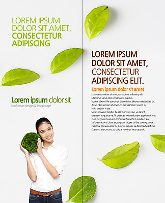 PSD 외국인 템플릿 편집 표지디자인 북디자인 출판디자인 여자 내지 리플렛 2단접지 북커버 나뭇잎 한명 웃음 들기 팜플렛 상반신 20대 성인 자연보호 환경 그린캠페인 잔디공 이미지템플릿 1 캠페인 잎 공 모션 자연 표정 사람 인종 청년 보호 파일형식