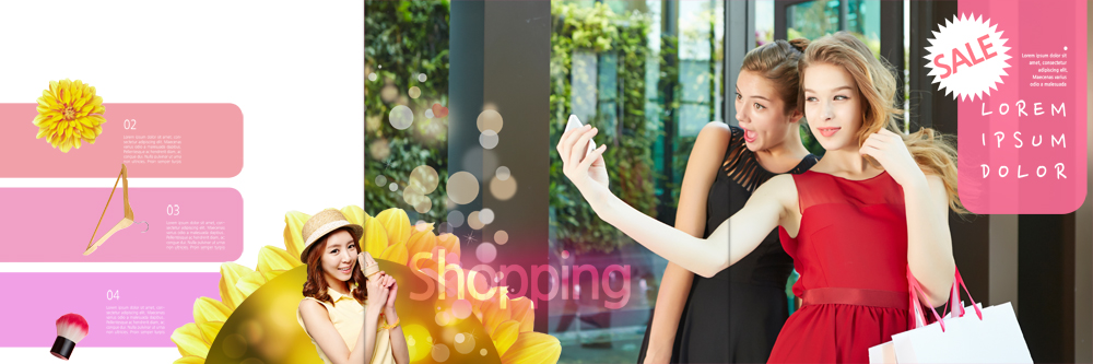 PSD 서양인 템플릿 편집 모자 표지디자인 북디자인 출판디자인 여자 꽃 내지 리플렛 북커버 3단접지 이벤트 팜플렛 상반신 20대 성인 세명 쇼핑 쇼핑백 세일 한국인 붓 옷걸이 이미지템플릿 외국인 식물 잡화 가방 사람 동양인 청년 파일형식