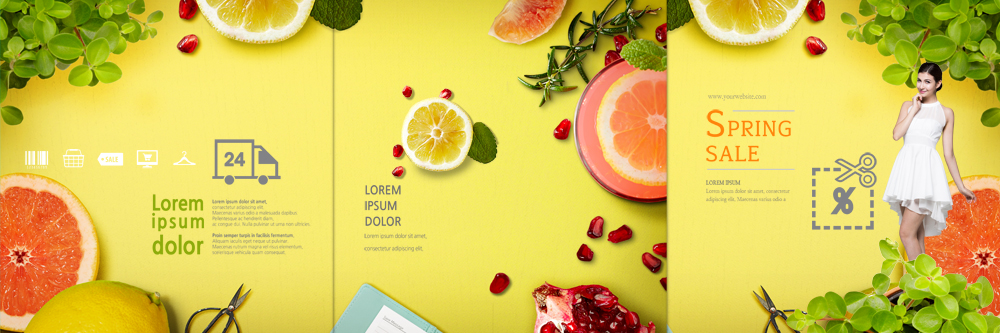 PSD 서양인 템플릿 편집 표지디자인 북디자인 출판디자인 여자 표지 음식 리플렛 잎 북커버 3단접지 단면 가위 한명 팜플렛 20대 성인 레몬 허브 자몽 석류 이미지템플릿 외국인 식물 1 과일 문구용품 사람 청년 파일형식