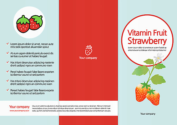 템플릿 편집 표지디자인 북디자인 출판디자인 표지 꽃 음식 리플렛 북커버 3단접지 딸기 팜플렛 사람없음 이미지템플릿 AI파일 식물 과일 파일형식 벡터