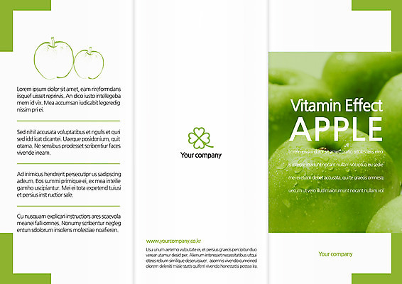 템플릿 편집 표지디자인 북디자인 출판디자인 표지 음식 리플렛 북커버 3단접지 팜플렛 사람없음 물방울 신선 네잎클로버 사과 청사과 비타민 이미지템플릿 AI파일 식물 과일 클로버 영양소 파일형식 벡터
