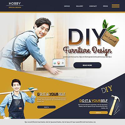 PSD 템플릿 남자 웹템플릿 이벤트페이지 이벤트 20대 성인 취미 두명 목재 인테리어 한국인 못 망치 DIY 이미지템플릿 나무 디자인 재료 사람 동양인 청년 공구 페이지 파일형식