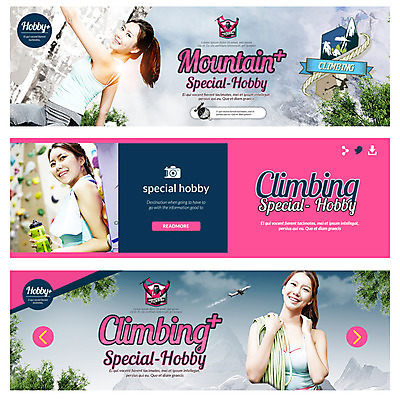PSD 템플릿 배너 여자 웹템플릿 산 여러명 20대 성인 취미 한국인 암벽등반 암벽등반가 이벤트배너 인공암벽등반 클라이밍 웹배너 이미지템플릿 다수 사람 동양인 청년 등산 등반 파일형식