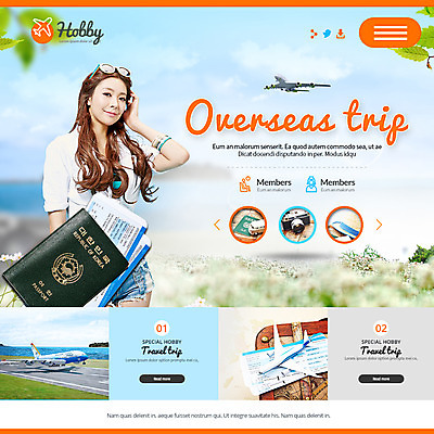 PSD 템플릿 여자 꽃 해외여행 여행 웹템플릿 비행기 이벤트페이지 한명 이벤트 20대 성인 취미 한국인 항공권 여행용품 여권 이미지템플릿 식물 1 해외 항공교통 대중교통 사람 동양인 청년 티켓 오브젝트 페이지 파일형식