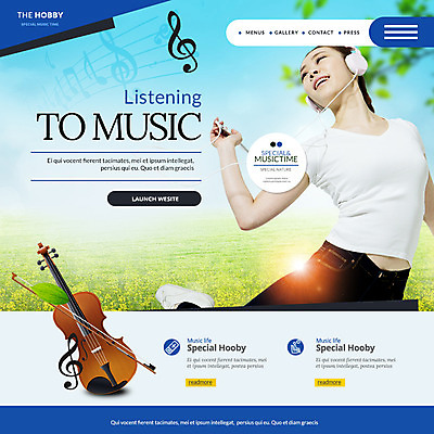 PSD 템플릿 여자 웹템플릿 이벤트페이지 한명 이벤트 20대 성인 취미 헤드셋 음악감상 한국인 춤 높은음자리표 바이올린 이미지템플릿 1 음향기기 음표 현악기 문화예술 사람 동양인 청년 헤드폰 감상 페이지 파일형식