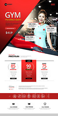 PSD 템플릿 여자 웹템플릿 한명 20대 성인 취미 운동 홈페이지 홈페이지시안 헬스장 한국인 랜딩페이지 이미지템플릿 1 건강 사람 동양인 청년 헬스 파일형식