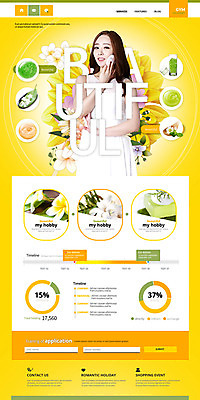 PSD 템플릿 여자 꽃 웹템플릿 한명 20대 성인 취미 화장 홈페이지 홈페이지시안 한국인 랜딩페이지 이미지템플릿 식물 1 사람 동양인 청년 뷰티 파일형식