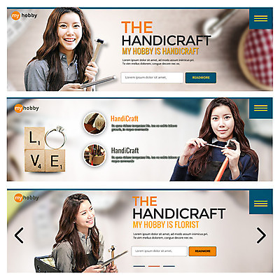 PSD 템플릿 배너 여자 웹템플릿 20대 성인 취미 세명 한국인 공구 반지 공예 이벤트배너 웹배너 이미지템플릿 장신구 사람 동양인 청년 도구 파일형식