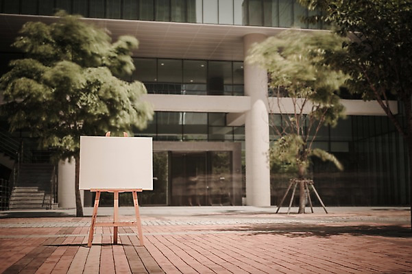 주간 PSD 나무 편집이미지 백그라운드 프레임 빌딩 사람없음 야외 디지털합성 이젤 캔버스 디지털아트 이미지편집 자연요소 식물 건물 미술도구 파일형식