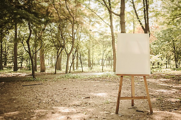 주간 PSD 나무 편집이미지 공원 백그라운드 프레임 사람없음 야외 디지털합성 이젤 캔버스 디지털아트 이미지편집 자연요소 식물 공공시설 미술도구 파일형식