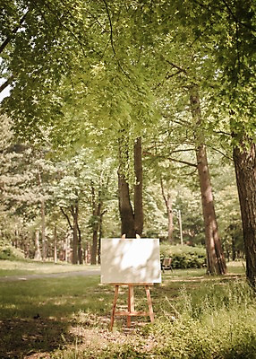 주간 PSD 나무 편집이미지 공원 백그라운드 프레임 사람없음 야외 디지털합성 이젤 캔버스 디지털아트 이미지편집 자연요소 식물 공공시설 미술도구 파일형식