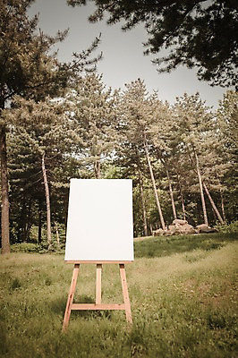 주간 PSD 나무 편집이미지 공원 백그라운드 프레임 사람없음 야외 디지털합성 이젤 캔버스 디지털아트 이미지편집 자연요소 식물 공공시설 미술도구 파일형식