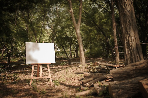 주간 PSD 나무 편집이미지 공원 백그라운드 프레임 사람없음 야외 디지털합성 이젤 캔버스 디지털아트 이미지편집 자연요소 식물 공공시설 미술도구 파일형식