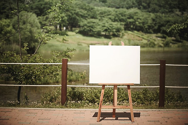 주간 PSD 편집이미지 공원 호수 백그라운드 프레임 사람없음 야외 디지털합성 이젤 캔버스 디지털아트 이미지편집 자연요소 공공시설 미술도구 파일형식