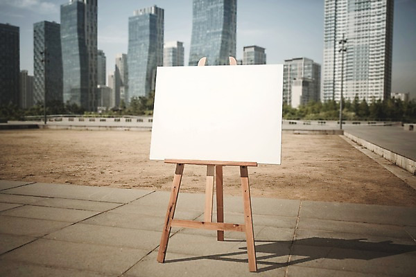 주간 PSD 편집이미지 공원 백그라운드 프레임 빌딩 사람없음 야외 디지털합성 이젤 캔버스 디지털아트 이미지편집 자연요소 공공시설 건물 미술도구 파일형식