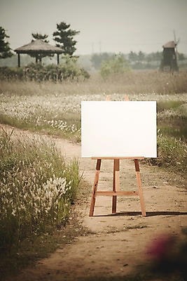 주간 PSD 편집이미지 길 백그라운드 프레임 초원 사람없음 야외 풍차 오두막 디지털합성 이젤 캔버스 디지털아트 이미지편집 자연요소 미술도구 파일형식