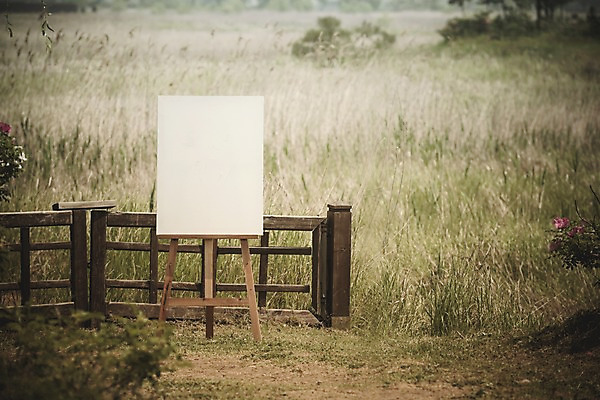 주간 PSD 편집이미지 백그라운드 프레임 초원 사람없음 야외 울타리 풀잎 디지털합성 이젤 캔버스 디지털아트 이미지편집 자연요소 잎 담장 미술도구 풀_식물 파일형식