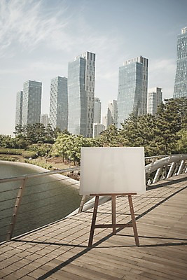 주간 PSD 나무 편집이미지 백그라운드 난간 프레임 빌딩 사람없음 야외 디지털합성 이젤 캔버스 디지털아트 이미지편집 자연요소 식물 건물 미술도구 파일형식