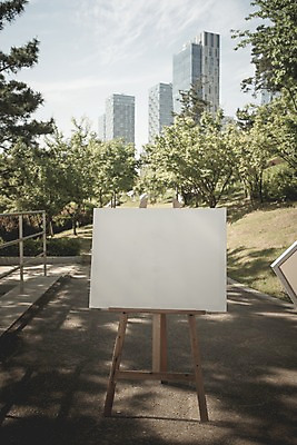 주간 PSD 나무 편집이미지 공원 길 백그라운드 프레임 빌딩 사람없음 야외 디지털합성 이젤 캔버스 디지털아트 이미지편집 자연요소 식물 공공시설 건물 미술도구 파일형식