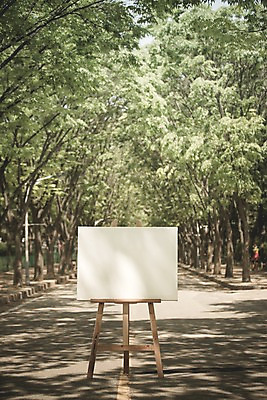 주간 PSD 나무 편집이미지 도로 백그라운드 프레임 사람없음 야외 디지털합성 이젤 캔버스 디지털아트 이미지편집 자연요소 식물 길 교통시설 미술도구 파일형식