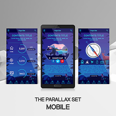 PSD 템플릿 남자 웹템플릿 곰 모바일 사슴 텐트 성인 세명 여름 캠핑 숲속 나침반 모바일템플릿 모바일웹 패럴렉스 이미지템플릿 동물 계절 포유류 레저 캠핑도구 사람 숲 파일형식