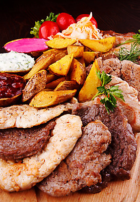 포토 JPG 해외이미지 음식 토마토 채소 감자 육류 돼지고기 스테이크 사람없음 초록색 갈색 식사 저녁식사 샐러드 소고기 고급 인스턴트 향신료 준비 양배추 해외202004 해외포토 컬러 컨셉 식재료 서양음식 향미료 파일형식 이미지허브