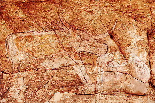 포토 JPG 해외이미지 동물 문화 여행 아프리카 미술 사람없음 야외 사막 소 역사 동굴 재산 묘사 그림 황소 사암 선사시대 사하라 고고학 알제리 옛날 해외202004 해외포토 교육 나라 포유류 문화예술 금융 돌_바위 파일형식 이미지허브