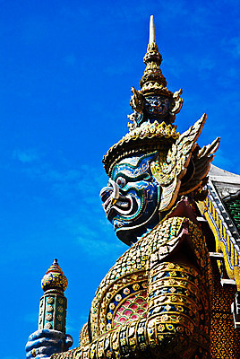 포토 JPG 해외이미지 모델 디자인 문화 태국 미술 사람없음 컬러풀 골동품 악마 거인 강렬 해외202004 해외포토 아시아 컬러 문화예술 파일형식 이미지허브