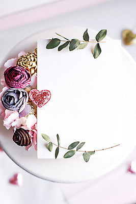 포토 JPG 해외이미지 꽃 종이 프레임 선물 사람없음 장미 나뭇가지 목업 해외202004 해외포토 나무 식물 파일형식 이미지허브